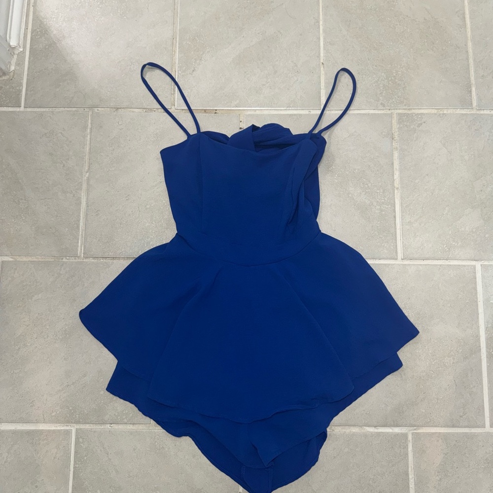 Fashion Nova Royal Blue Romper